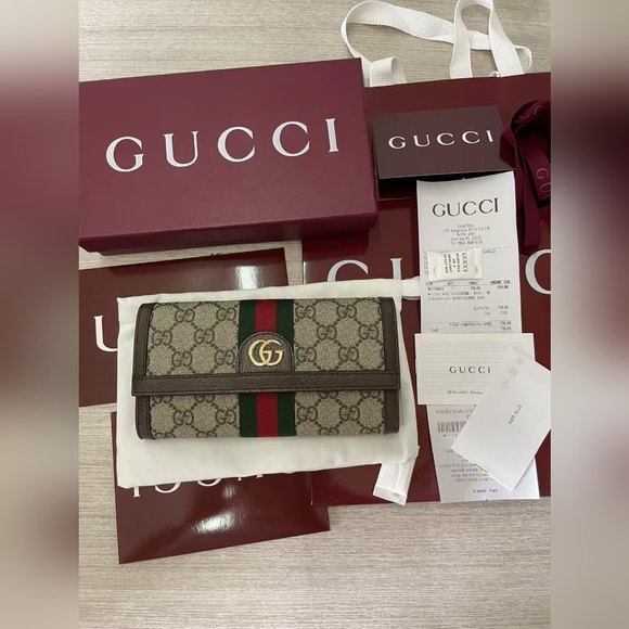 Gucci Handbags - Gucci Ophidia GG Continental Wallet